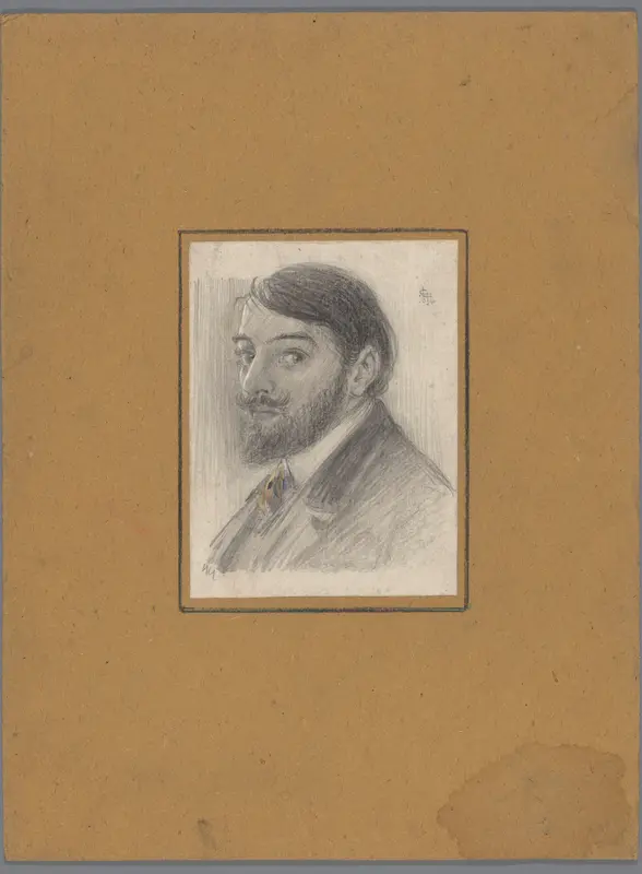 Zelfportret van Leo Gestel Wall Art by Unknown - High-Resolution Digital Print