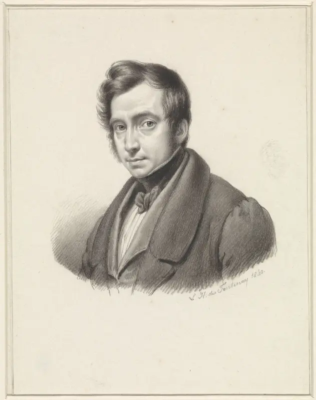 Zelfportret van Louis Henry de Fontenay Wall Art by Louis Henri de Fontenay - High-Resolution Digital Print