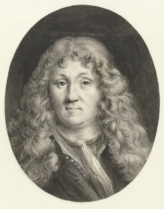 Zelfportret van Ludolf Bakhuysen Wall Art by Ludolf Bakhuysen - High-Resolution Digital Print