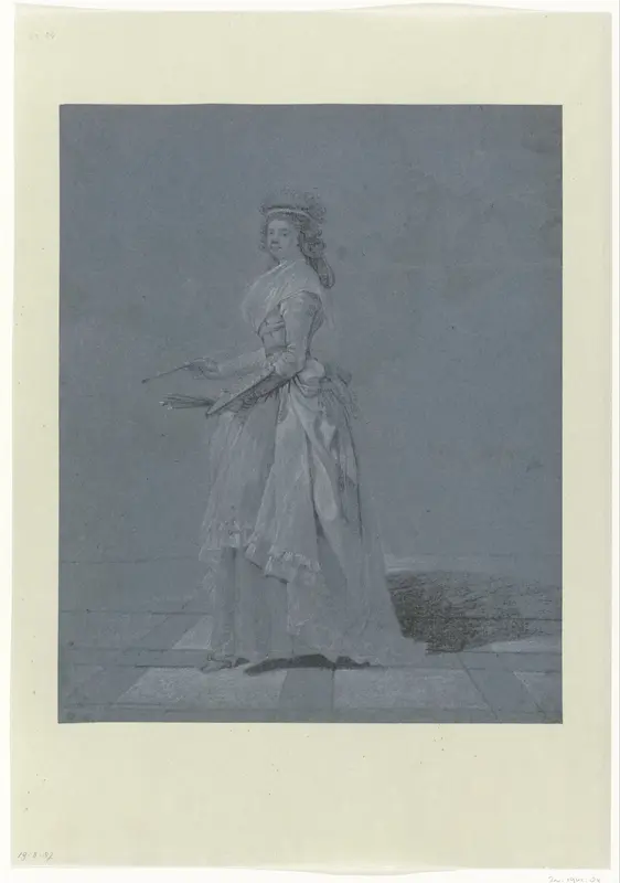 Zelfportret van Marie Lambertine Coclers Wall Art by Marie Lambertine Coclers - High-Resolution Digital Print