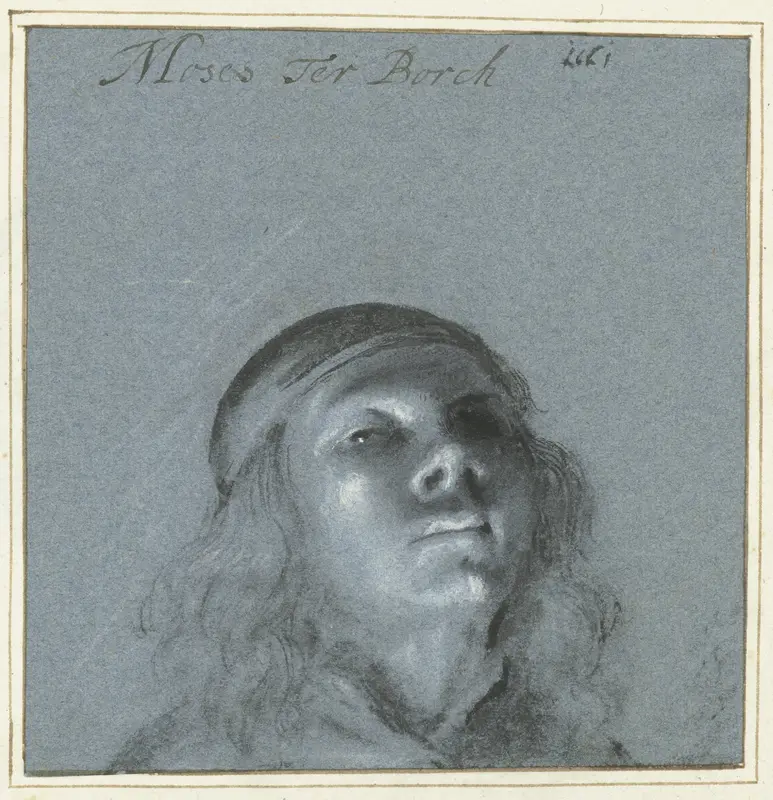 Zelfportret van Moses ter Borch Wall Art by Unknown - High-Resolution Digital Print