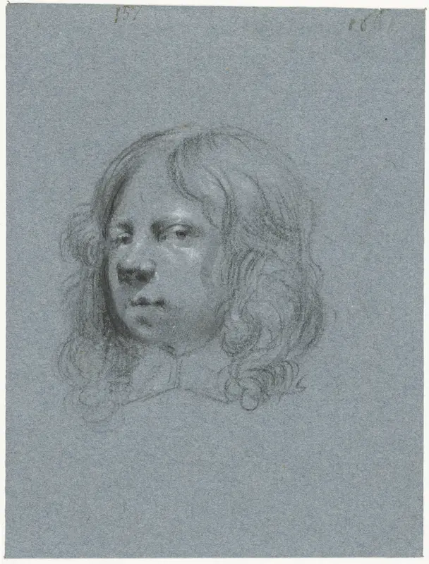 Zelfportret van Moses ter Borch, naar links Wall Art by Moses ter Borch - High-Resolution Digital Print