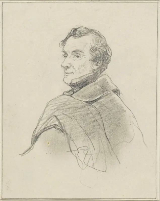 Zelfportret van Peter Paul Joseph Noël Wall Art by Peter Paul Joseph Noël - High-Resolution Digital Print