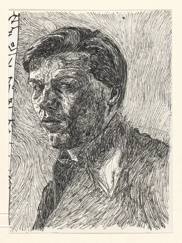 Zelfportret van Philip Akkerman Wall Art by Unknown - High-Resolution Digital Print