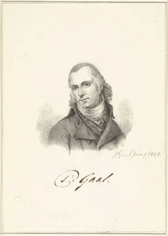 Zelfportret van Pieter Gaal Wall Art by Pieter Gaal - High-Resolution Digital Print