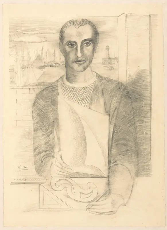 Zelfportret van Victor Tischler, van voren Wall Art by Victor Tischler - High-Resolution Digital Print