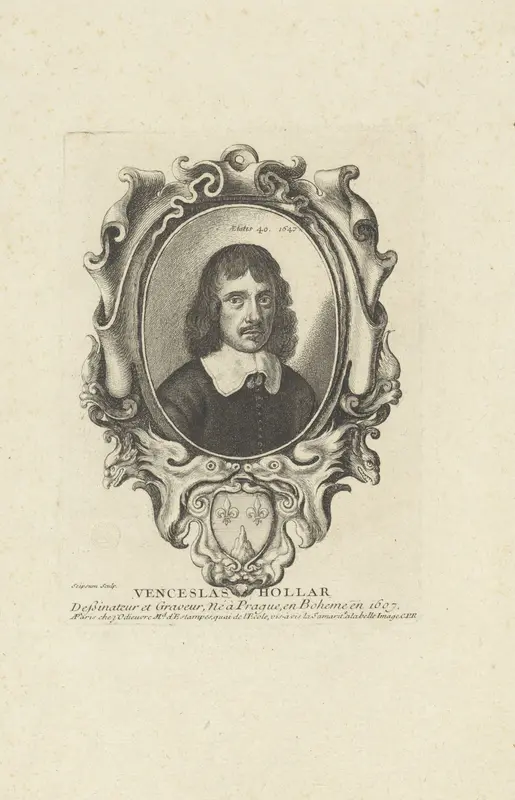 Zelfportret van Wenzel Hollar Wall Art by Unknown - High-Resolution Digital Print
