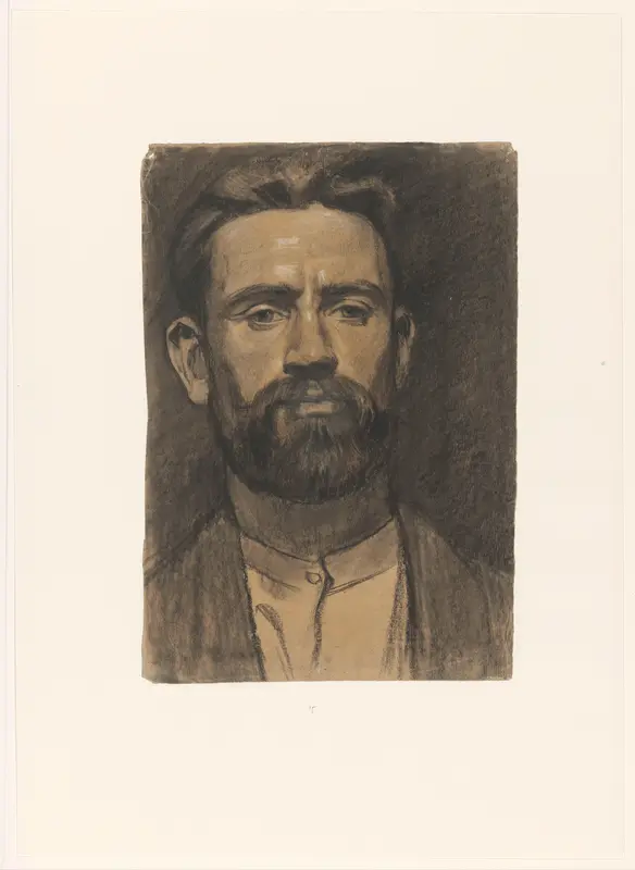 Zelfportret van Wilhelmus Johannes Steenhoff Wall Art by Wilhelmus Johannes Steenhoff - High-Resolution Digital Print
