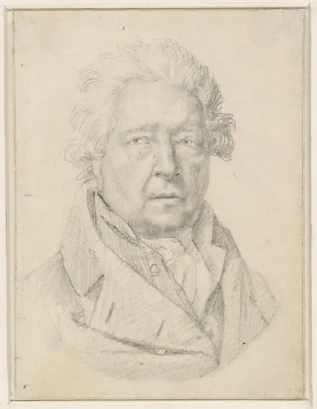 Zelfportret van Willem Jacob Herreyns Wall Art by Willem Jacob Herreyns - High-Resolution Digital Print