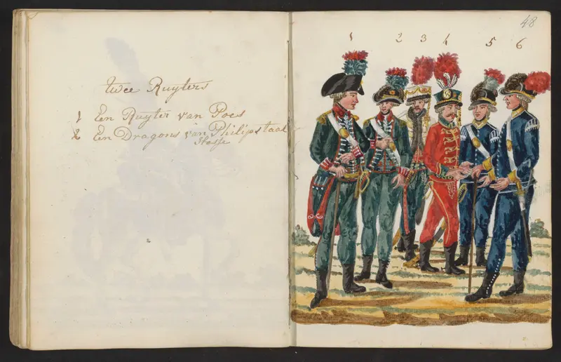 Zes verschillende uniformen Wall Art by S.G. Casten - High-Resolution Digital Print