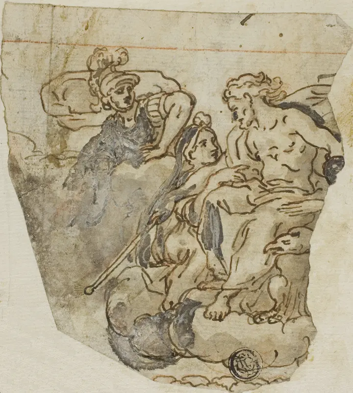 Zeus and Psyche Wall Art by Lazzaro Tavarone - High-Resolution Digital Print