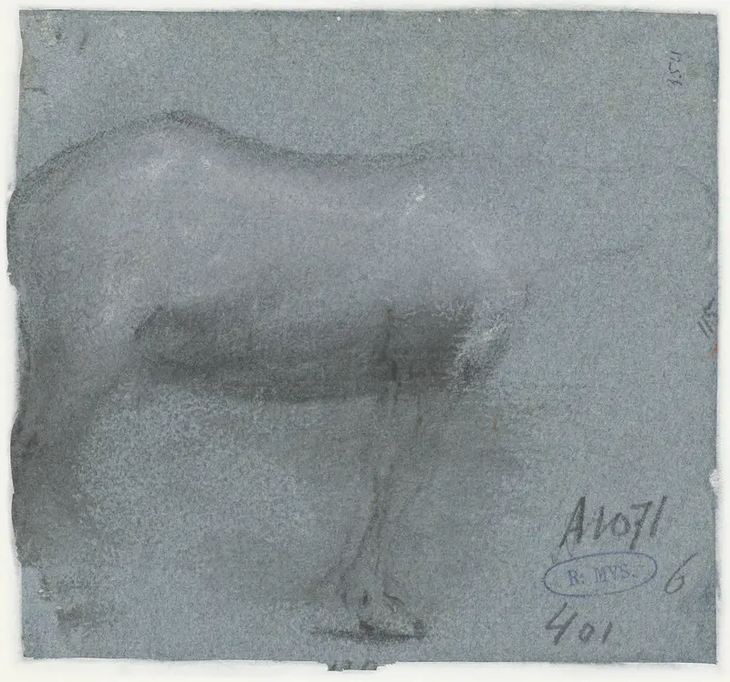 Zijkant van een paard Wall Art by Moses ter Borch - High-Resolution Digital Print