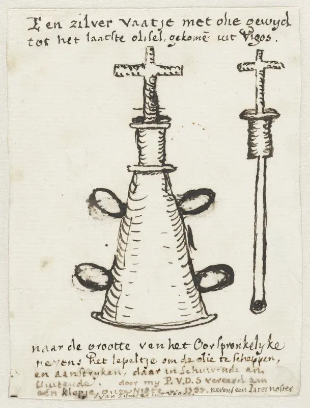Zilveren vaatje met olie, 1737 Wall Art by Unknown - High-Resolution Digital Print