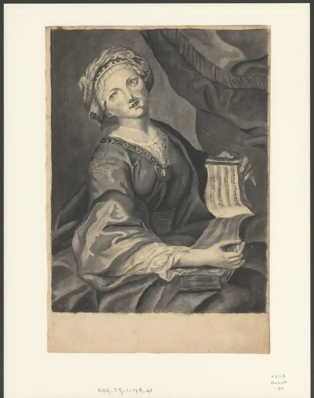 Zingende vrouw Wall Art by anonymous - High-Resolution Digital Print