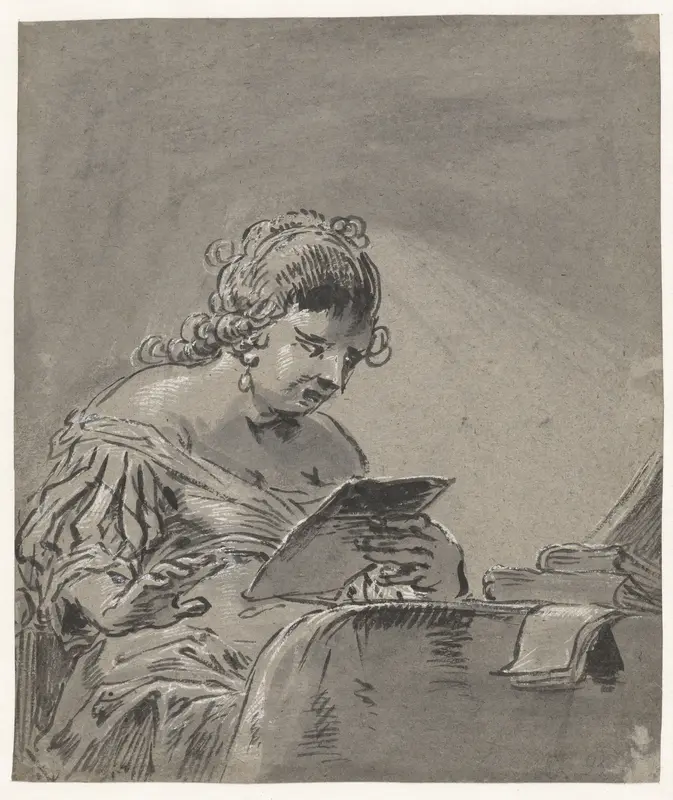 Zingende vrouw Wall Art by Leonaert Bramer - High-Resolution Digital Print