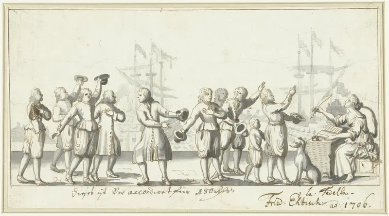 Zinnebeeld op de vredesonderhandelingen in 1706 (?) Wall Art by Unknown - High-Resolution Digital Print