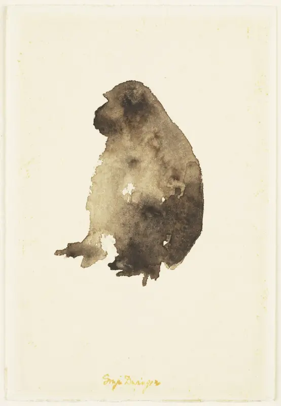 Zittende baviaan Wall Art by Unknown - High-Resolution Digital Print