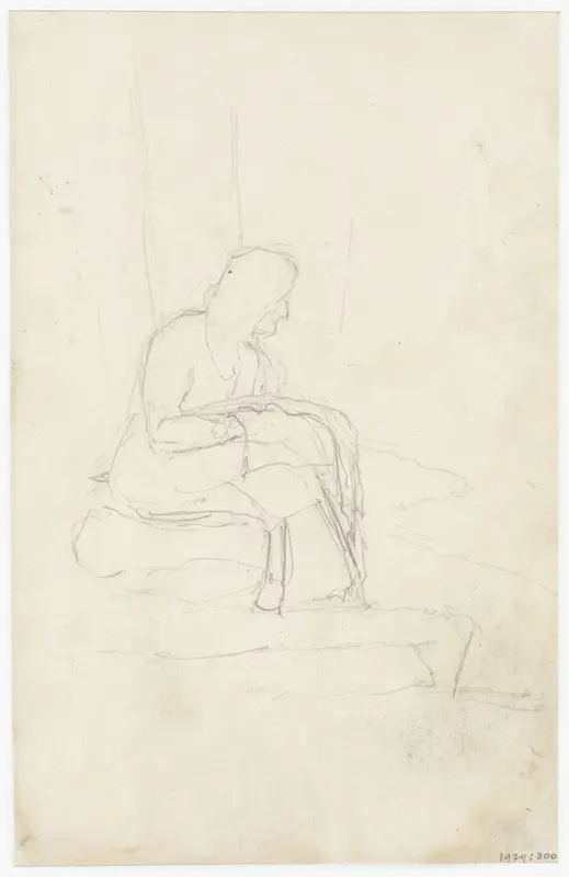 Zittende figuur