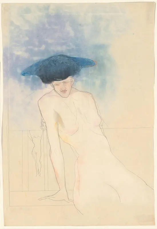Zittende figuur Wall Art by Karel de Nerée tot Babberich - High-Resolution Digital Print