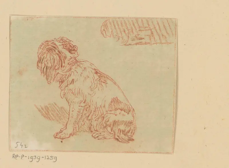 Zittende hond Wall Art by Cornelis Ploos van Amstel - High-Resolution Digital Print