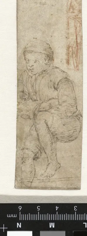 Zittende jongen Wall Art by Unknown - High-Resolution Digital Print