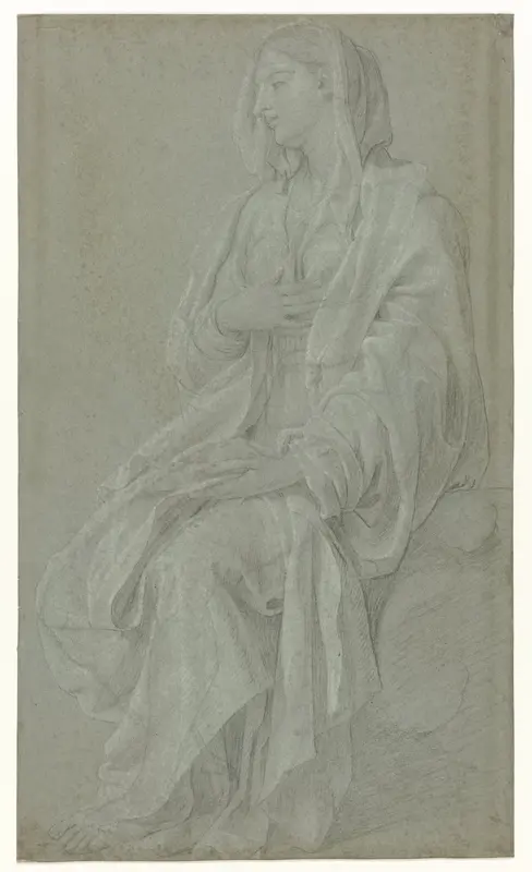 Zittende Madonna Wall Art by Nicolas Colombel - High-Resolution Digital Print