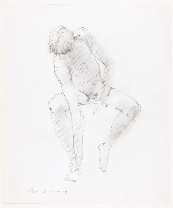 Zittende naakte jongen Wall Art by Unknown - High-Resolution Digital Print