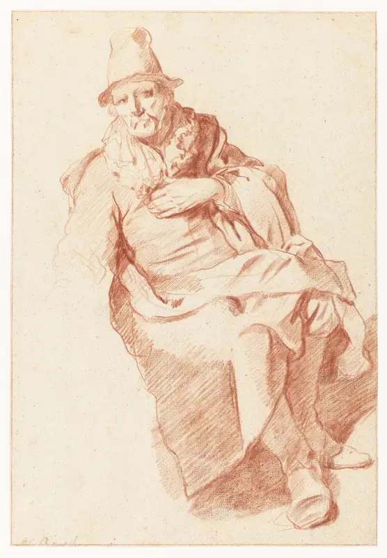 Zittende oude man met hoge hoed op Wall Art by Gerrit Berckheyde - High-Resolution Digital Print