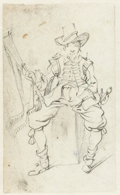 Zittende trompetter Wall Art by Unknown - High-Resolution Digital Print