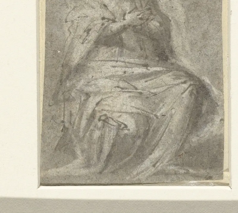 Zittende vrouw Wall Art by Unknown - High-Resolution Digital Print