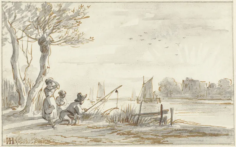 Zomers riviergezicht Wall Art by Jan Hulswit - High-Resolution Digital Print