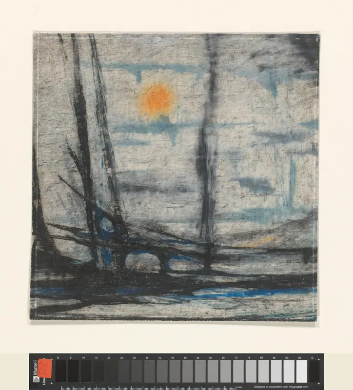Zon en scheepsmasten Wall Art by Unknown - High-Resolution Digital Print