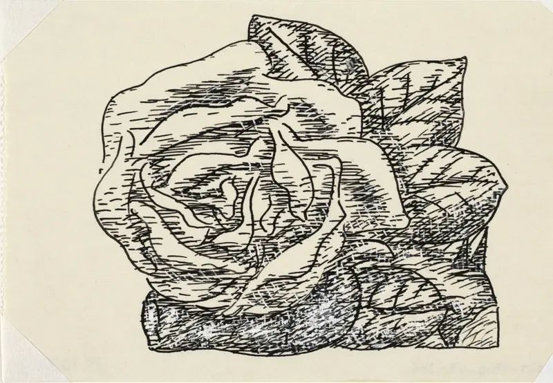 Zonder titel (roos) Wall Art by Leo Gestel - High-Resolution Digital Print