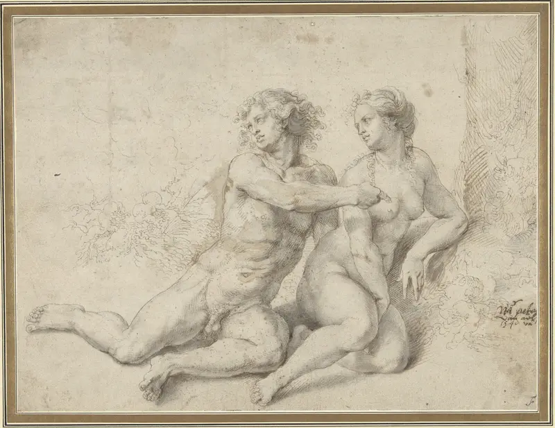 Zondeval, Adam en Eva Wall Art by Peter Paul Rubens - High-Resolution Digital Print