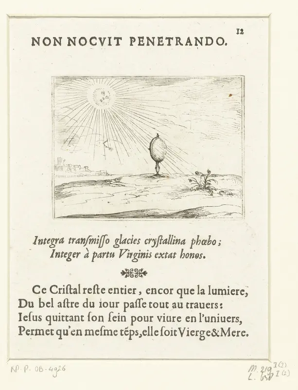 Zonnestralen schijnen door een glas Wall Art by Jacques Callot - High-Resolution Digital Print