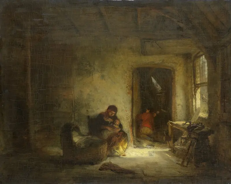 Zonnige kamer Wall Art by Eugène François de Block - High-Resolution Digital Print