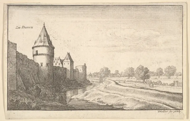 Zu Düren, from "European Views" Wall Art by Wenceslaus Hollar - High-Resolution Digital Print