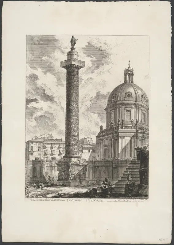 Zuil van Trajanus te Rome Wall Art by Unknown - High-Resolution Digital Print
