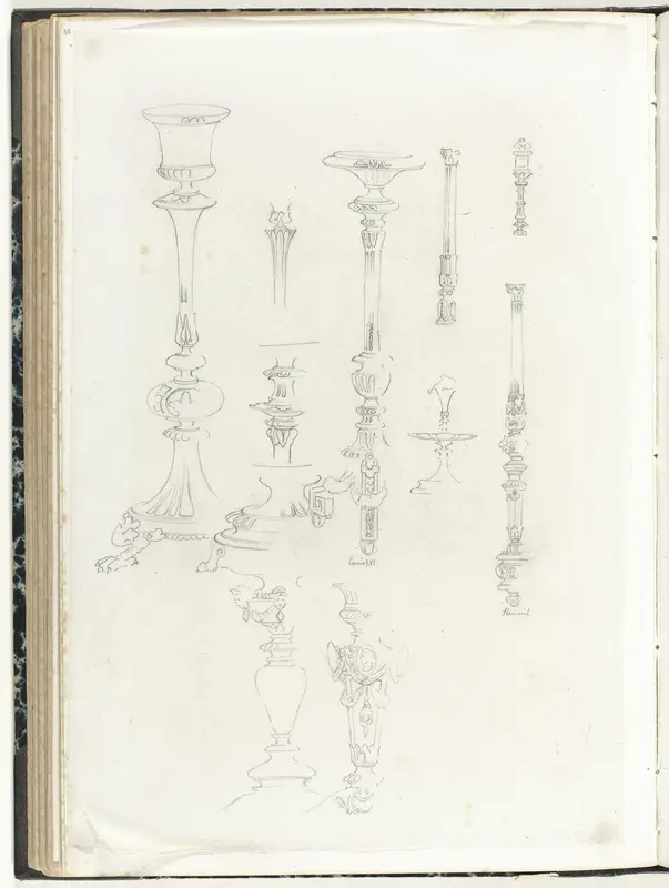 Zuilen en balusters van trappen Wall Art by anonymous - High-Resolution Digital Print