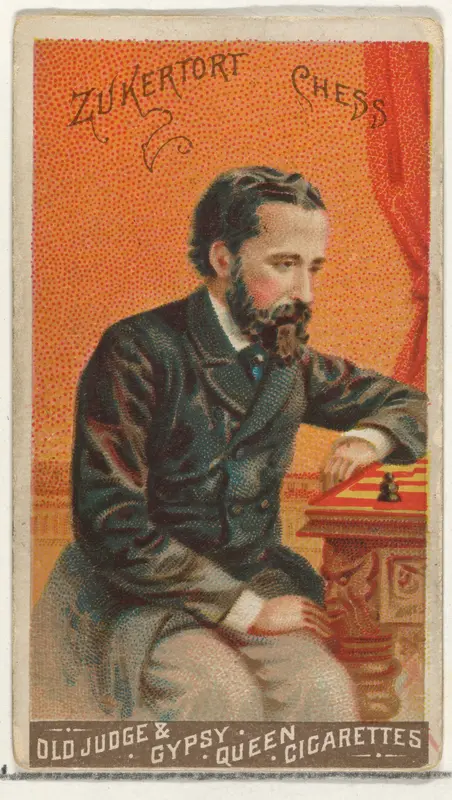 Zukertort, Chess, from the Goodwin Champion series for Old Judge and Gypsy Queen Cigarettes Wall Art by Goodwin & Company - High-Resolution Digital Print