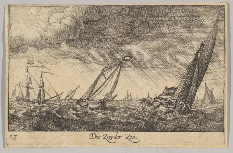 Zuyder Zee Wall Art by Wenceslaus Hollar - High-Resolution Digital Print