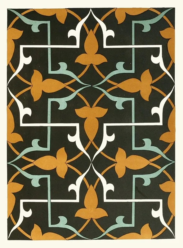 18 Plates Of Ornamental Tiles From The Afghan Boundary Commission Pl 14 Wall Art by Afghan Boundary Commission - High-Resolution Digital Print