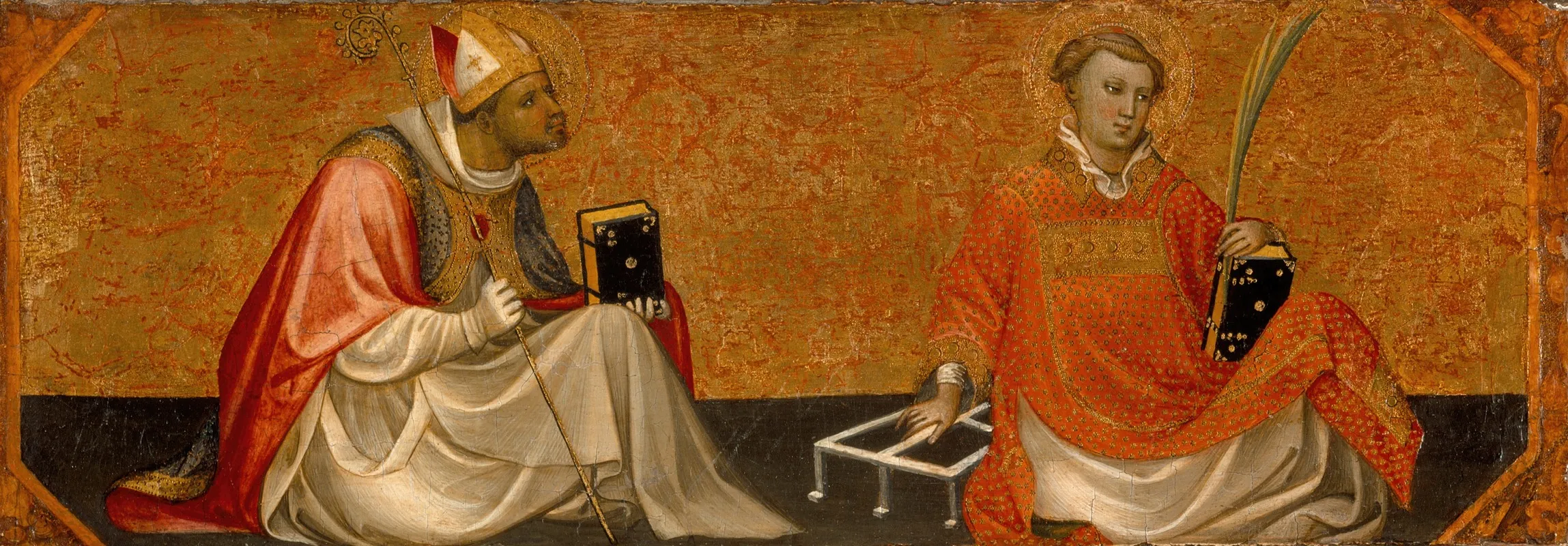 A Bishop Saint And Saint Lawrence Wall Art by Gherardo Starnina - High-Resolution Digital Print
