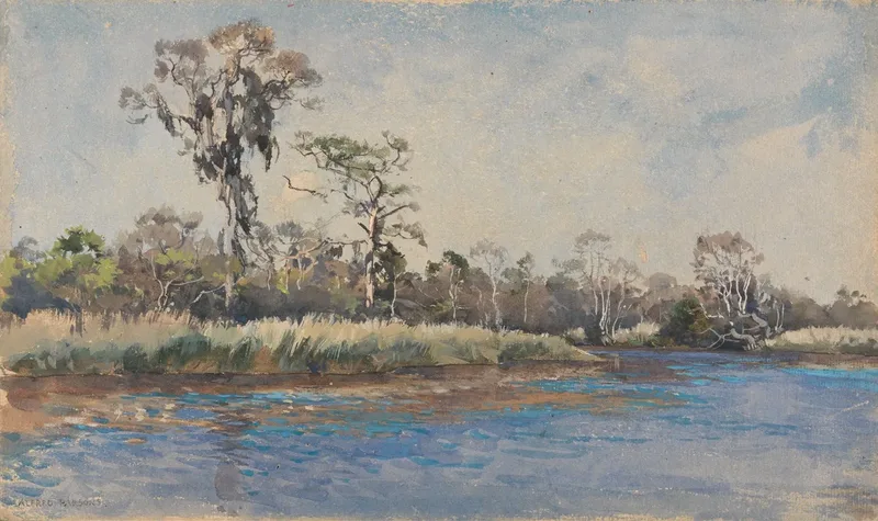 A Creek At Wilmington N C Wall Art by Alfred Parsons - High-Resolution Digital Print