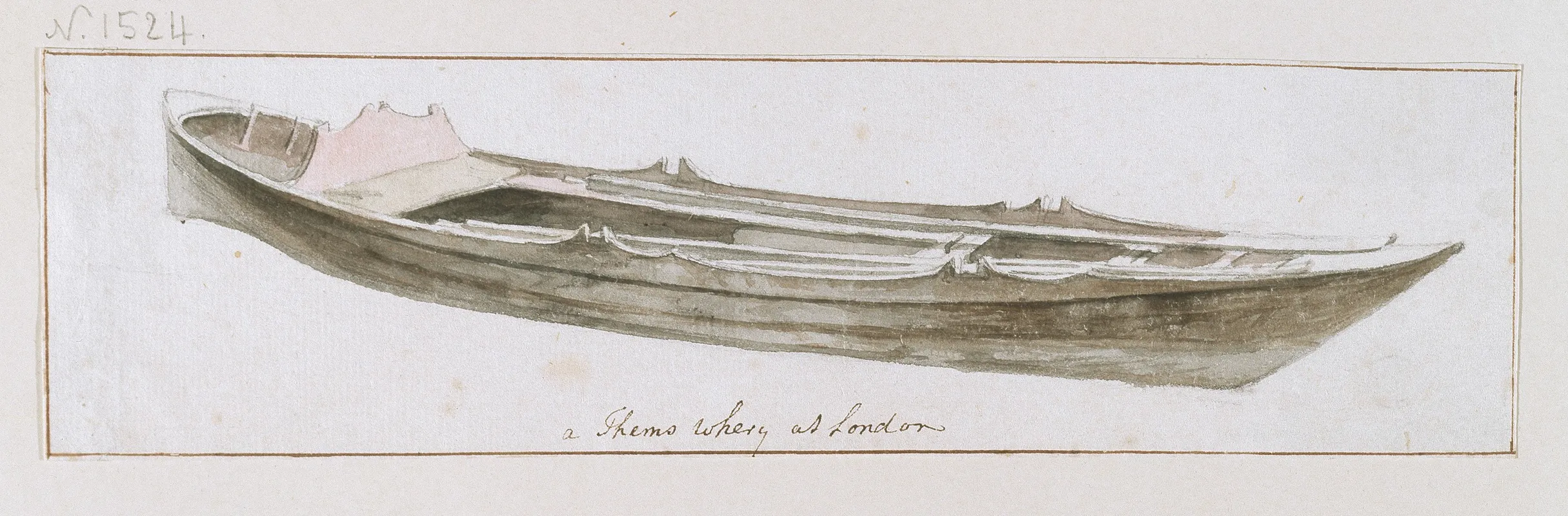A Thems Whery At London Wall Art by Johann Heinrich Müntz - High-Resolution Digital Print