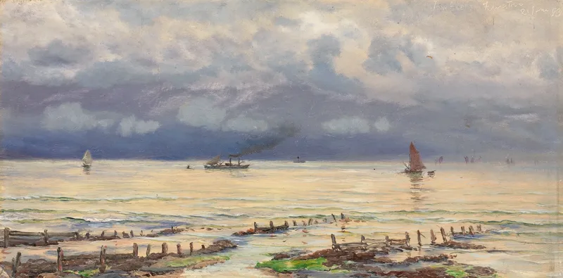 A View Of Felixstowe Wall Art by John Brett - High-Resolution Digital Print