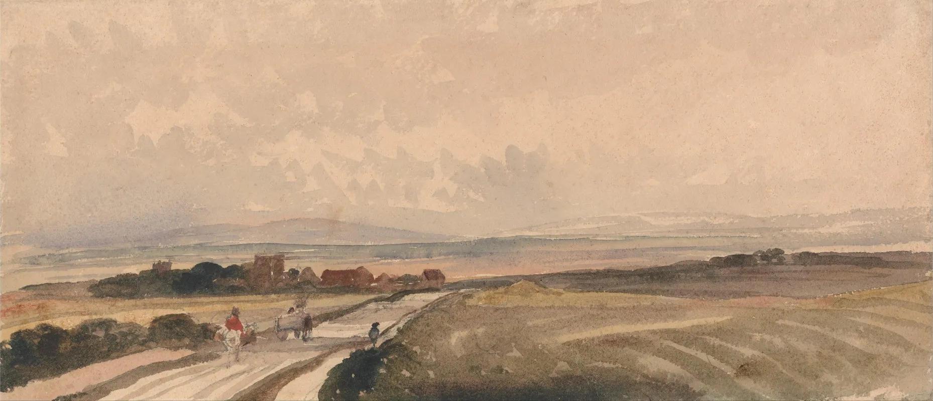 A Yorkshire Road Wall Art by Peter DeWint - High-Resolution Digital Print