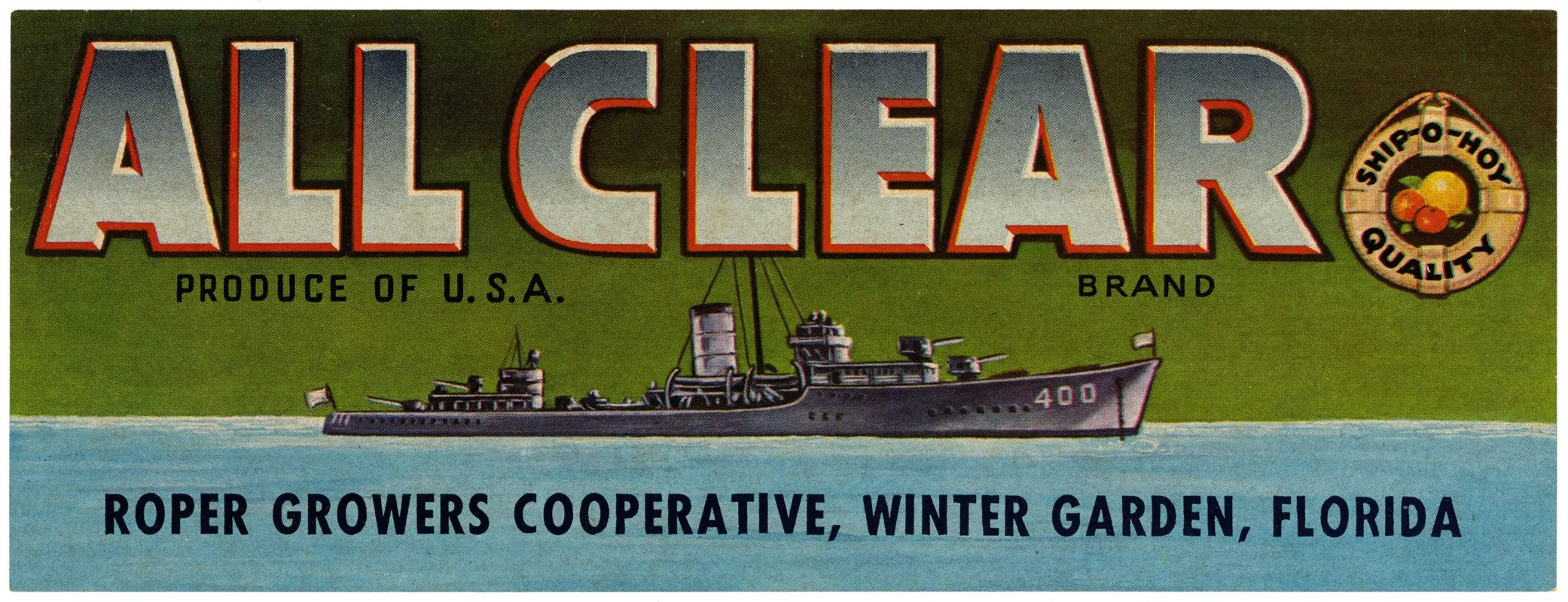 All Clear Brand Citrus Label Wall Art by Anonymous - High-Resolution Digital Print