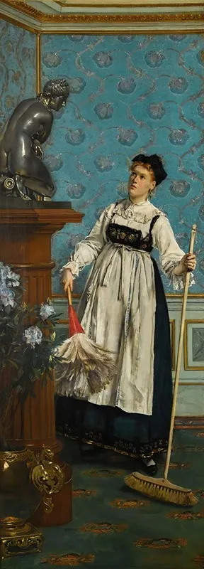 An Aspiring Connoisseur Wall Art by Alfred Stevens - High-Resolution Digital Print