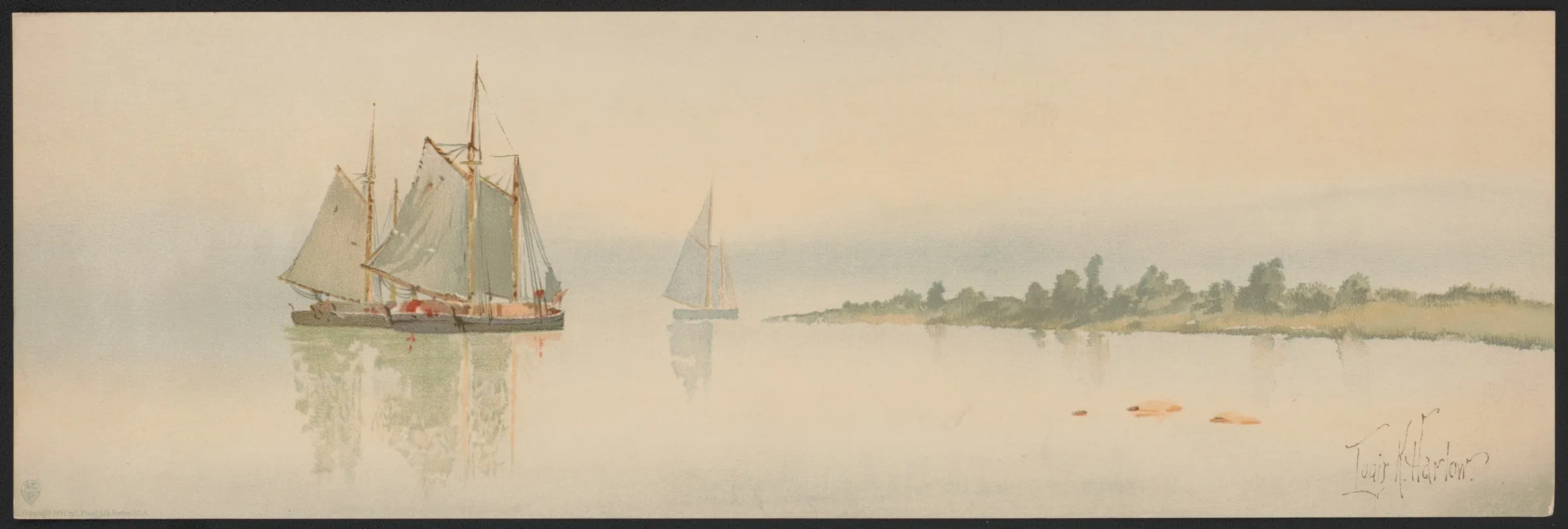 Anchored Wall Art by Louis Kinney Harlow - High-Resolution Digital Print